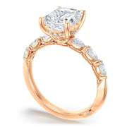 Emerald Solitaire Engagement Ring
