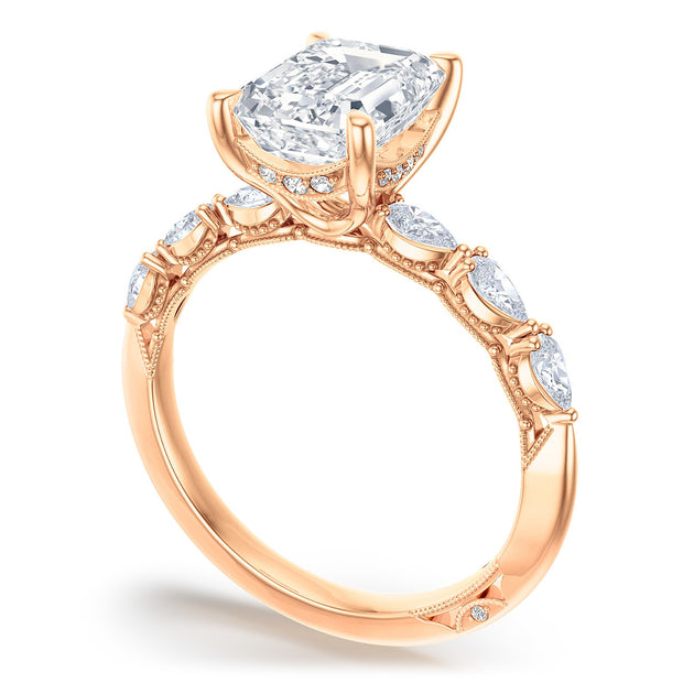 Emerald Solitaire Engagement Ring
