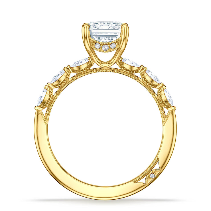 Emerald Solitaire Engagement Ring