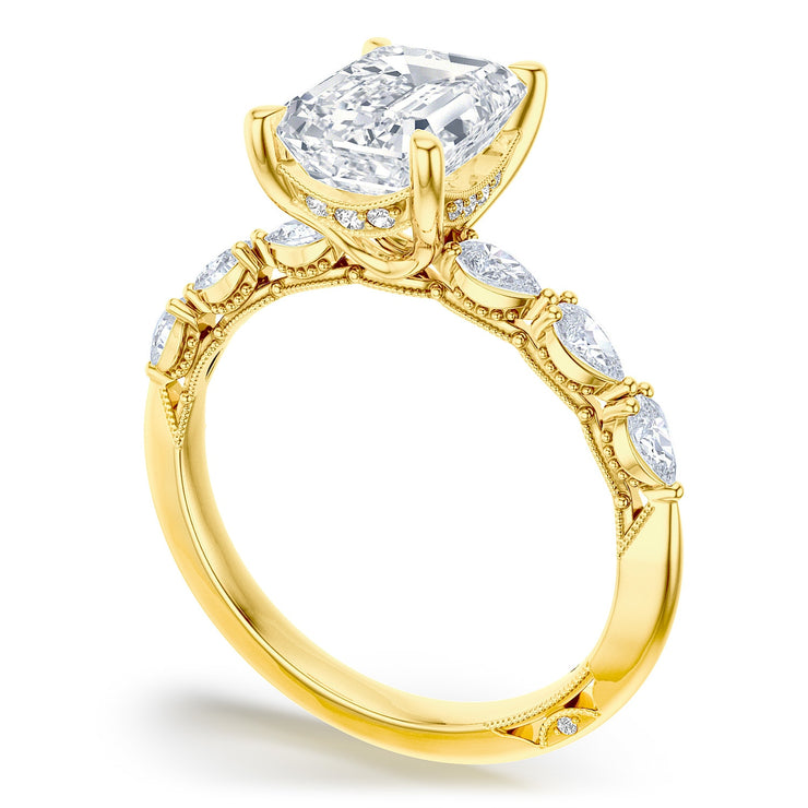 Emerald Solitaire Engagement Ring