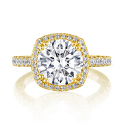 Cushion Bloom Engagement Ring