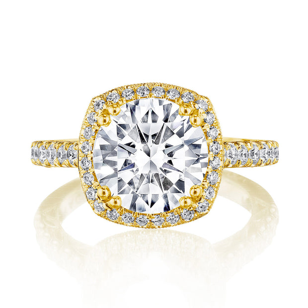 Cushion Bloom Engagement Ring