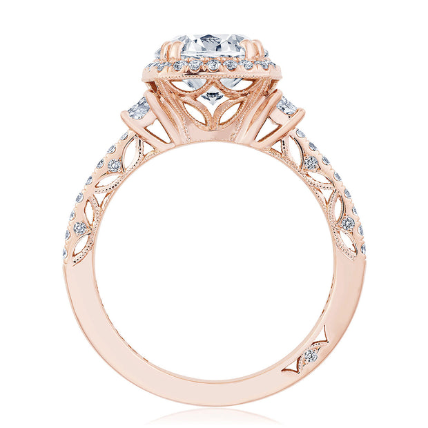 Cushion 3-Stone Engagement Ring