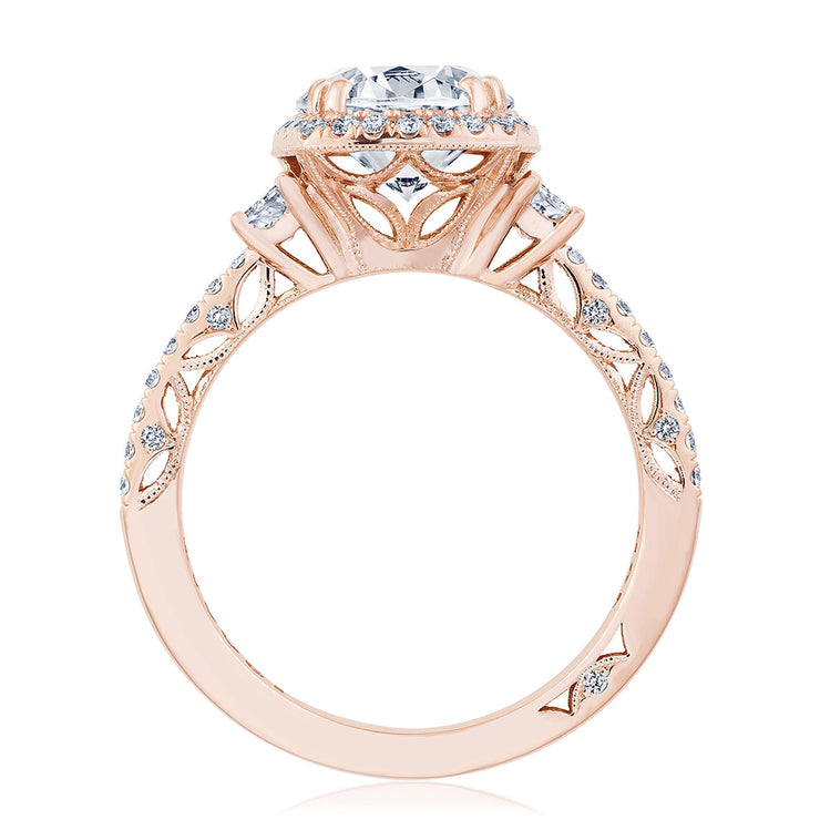 Cushion 3-Stone Engagement Ring