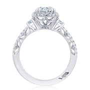 Oval 3-Stone Engagement Ring