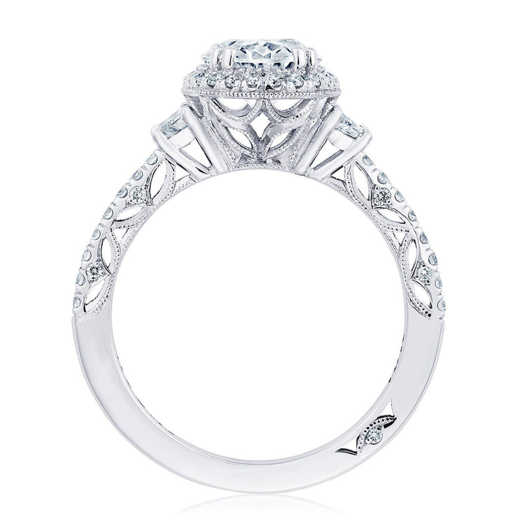 Oval 3-Stone Engagement Ring