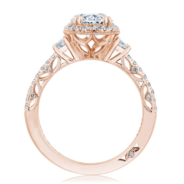 Oval 3-Stone Engagement Ring