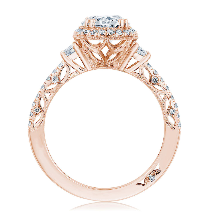 Oval 3-Stone Engagement Ring