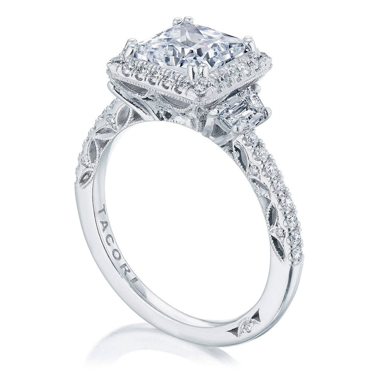 Princess 3-Stone Engagement Ring