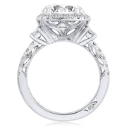 Cushion 3-Stone Engagement Ring