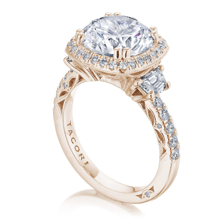 Cushion 3-Stone Engagement Ring