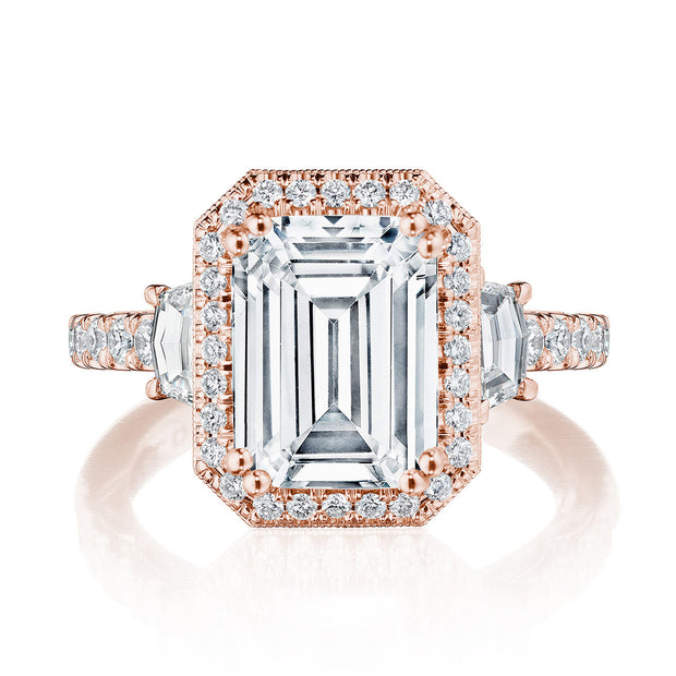 Emerald 3-Stone Engagement Ring
