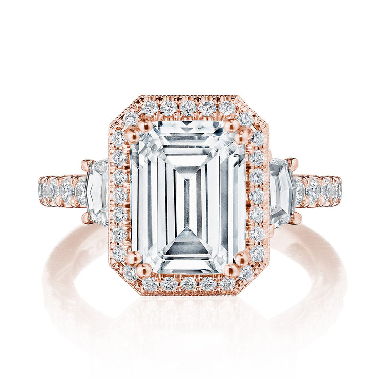 Emerald 3-Stone Engagement Ring