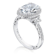 Oval 3-Stone Engagement Ring