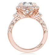 Oval 3-Stone Engagement Ring