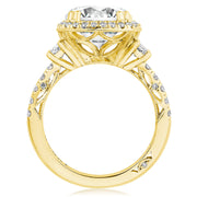 Oval 3-Stone Engagement Ring