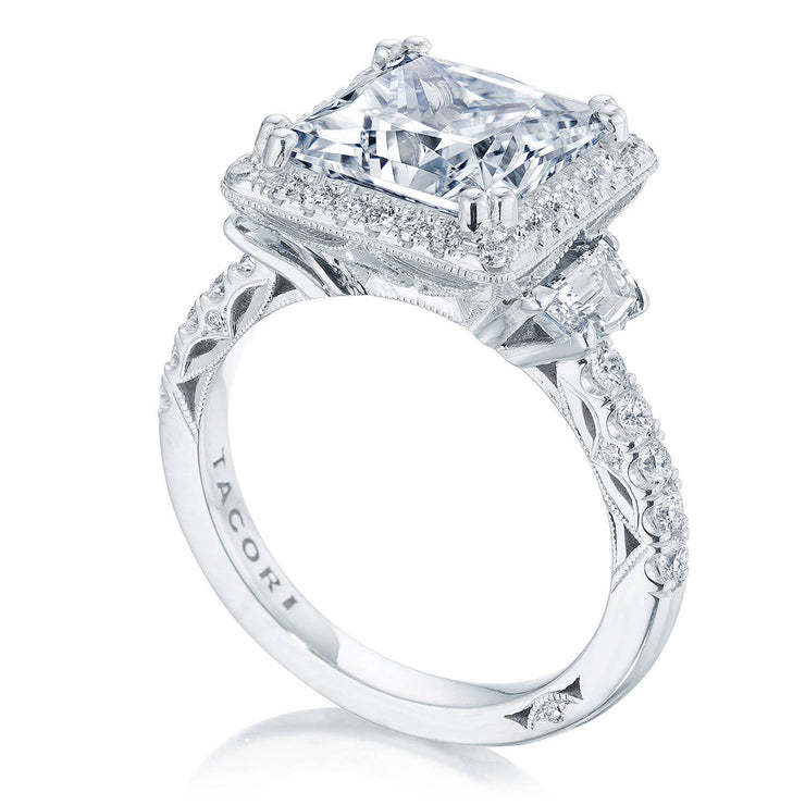 Princess 3-Stone Engagement Ring