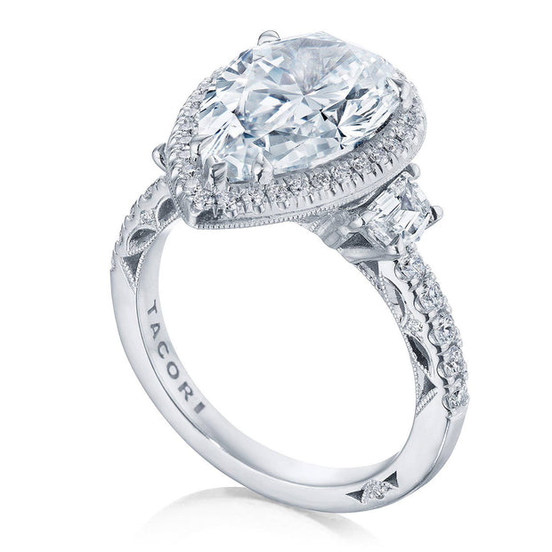 Pear 3-Stone Engagement Ring