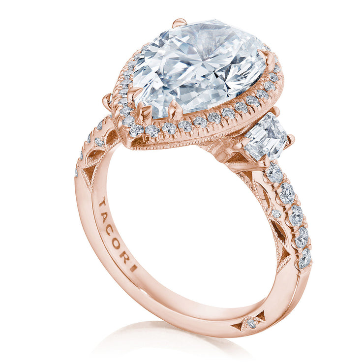 Geometric Crescent in Satin Finish Wedding Band