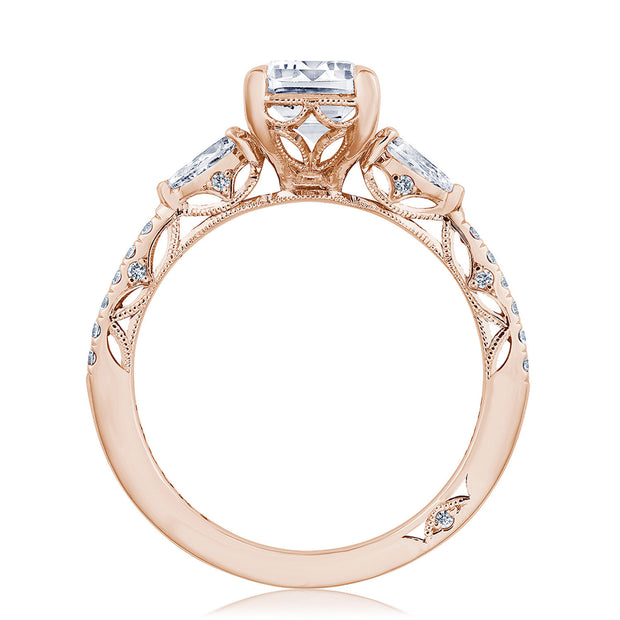 Emerald 3-Stone Engagement Ring