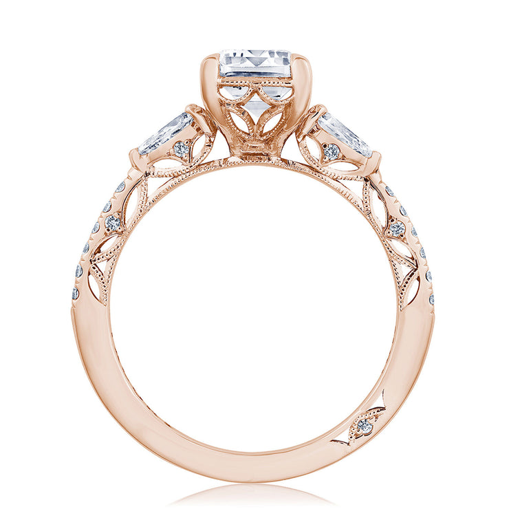 Emerald 3-Stone Engagement Ring