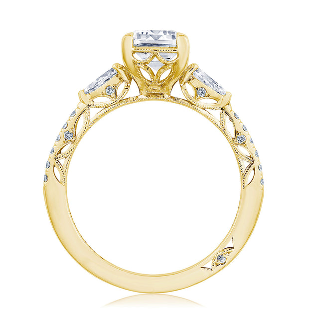 Emerald 3-Stone Engagement Ring