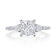 Princess 3-Stone Engagement Ring