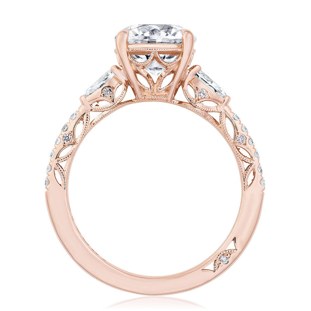Round 3-Stone Engagement Ring
