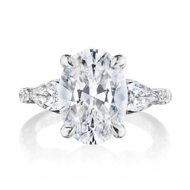 Oval 3-Stone Engagement Ring