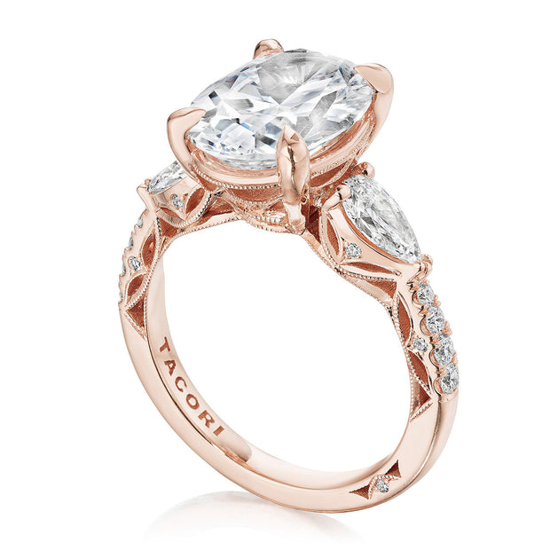 Oval 3-Stone Engagement Ring