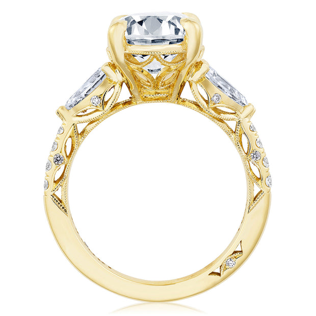 Oval 3-Stone Engagement Ring