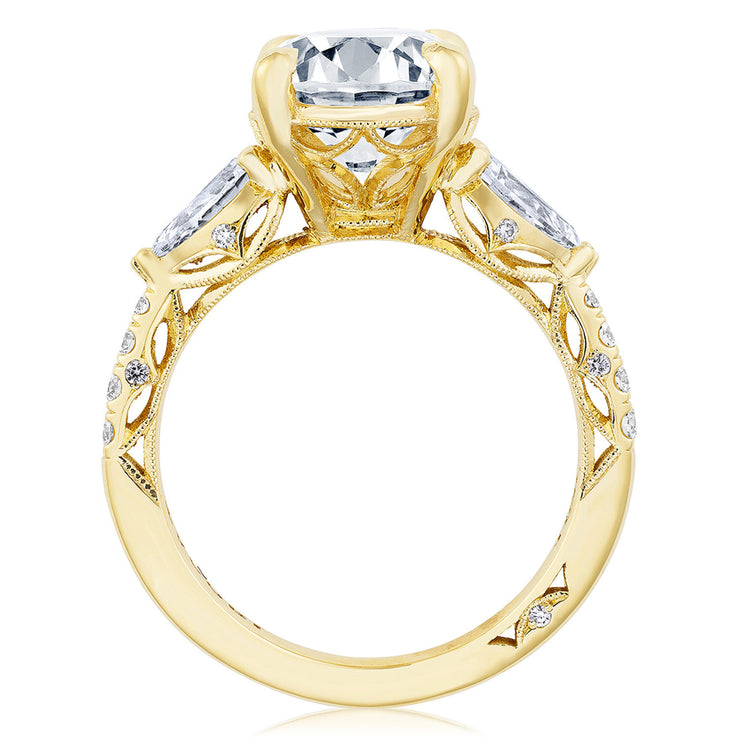 Oval 3-Stone Engagement Ring