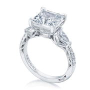 Princess 3-Stone Engagement Ring