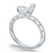 Emerald Solitaire Engagement Ring