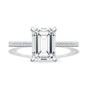 Emerald Solitaire Engagement Ring