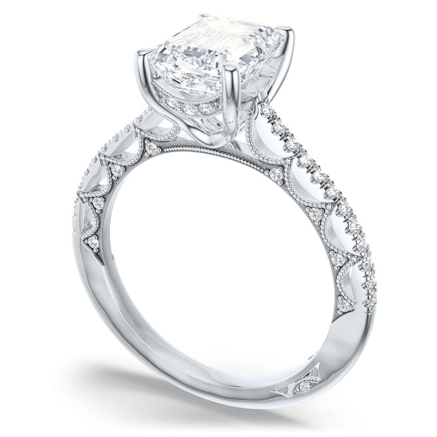 Emerald Solitaire Engagement Ring