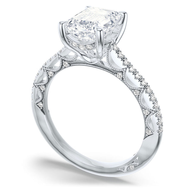 Emerald Solitaire Engagement Ring