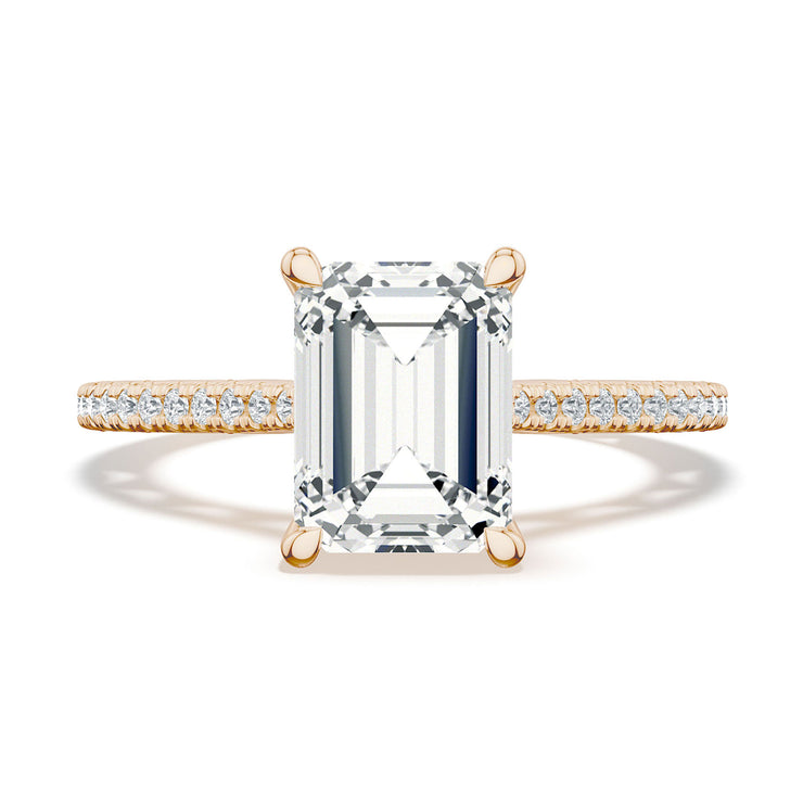 Emerald Solitaire Engagement Ring