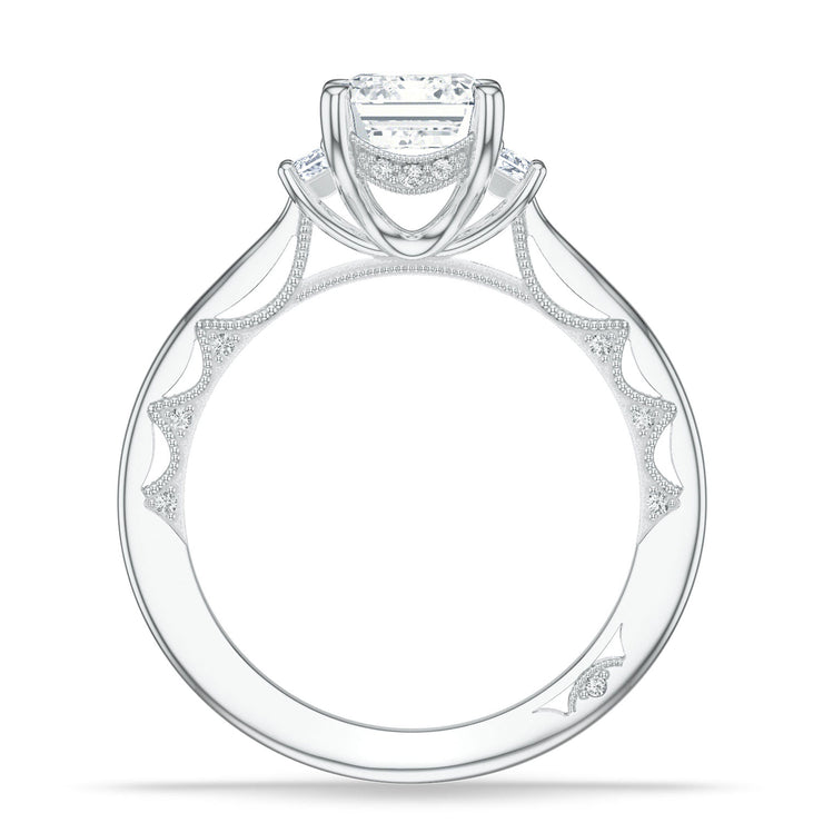 Emerald 3-Stone Engagement Ring