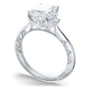 Emerald 3-Stone Engagement Ring