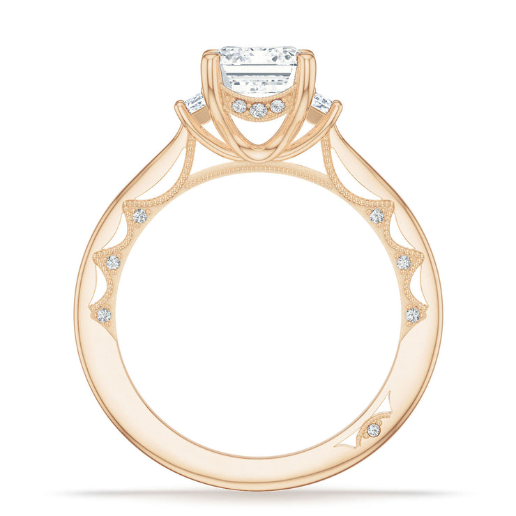Emerald 3-Stone Engagement Ring
