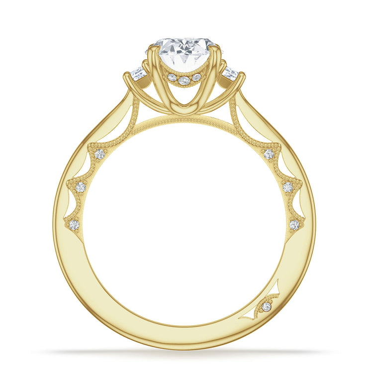 Oval 3-Stone Engagement Ring