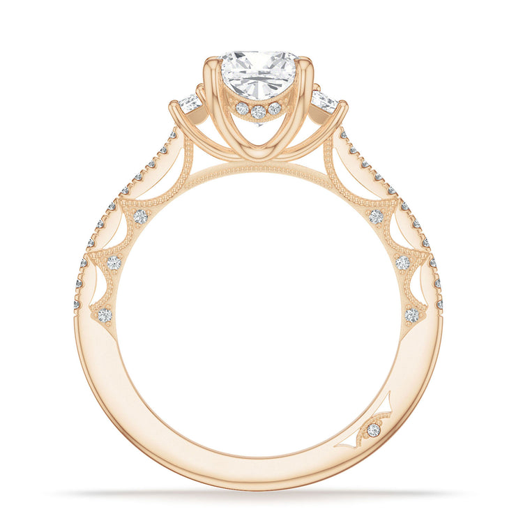 Cushion 3-Stone Engagement Ring