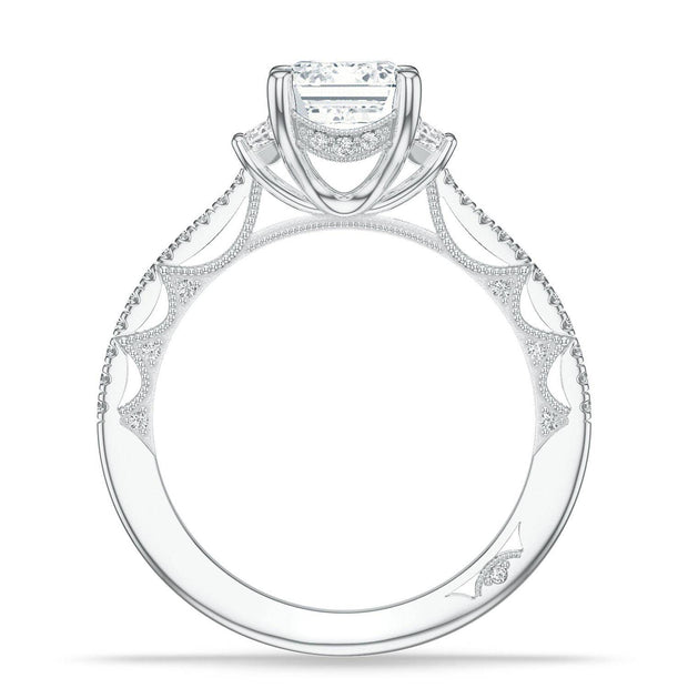 Emerald 3-Stone Engagement Ring