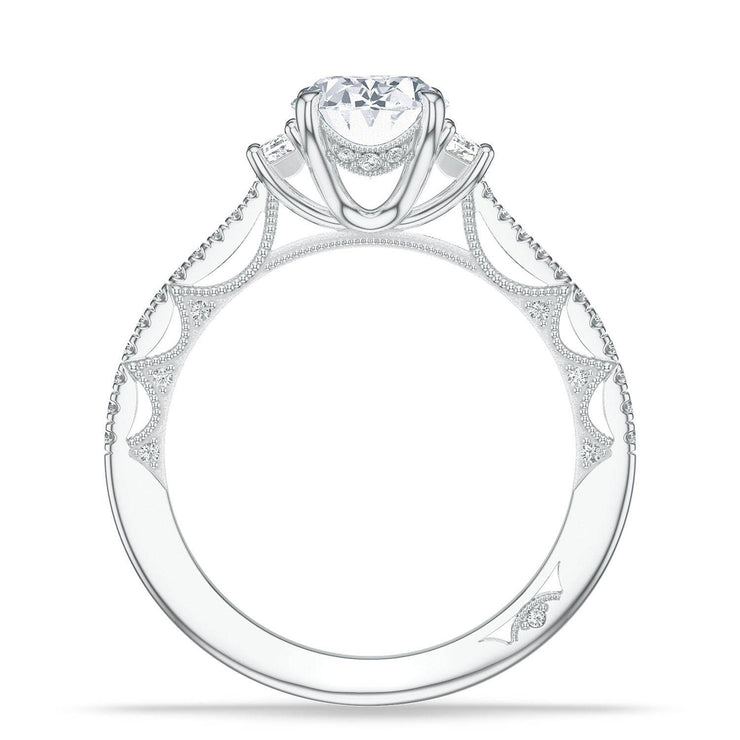 Oval 3-Stone Engagement Ring