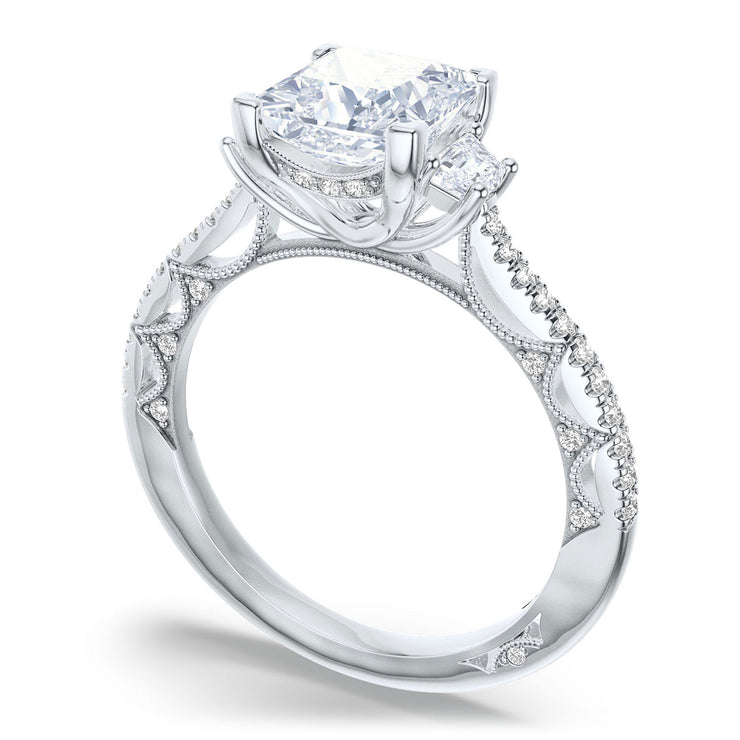 Princess 3-Stone Engagement Ring