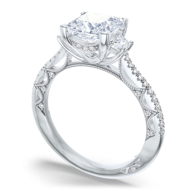 Princess 3-Stone Engagement Ring