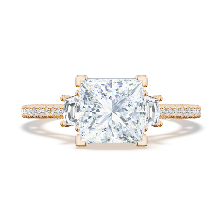 Princess 3-Stone Engagement Ring
