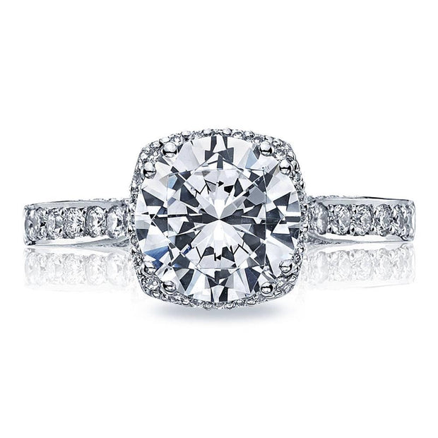 Round with Cushion Bloom Engagement Ring