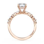 Emerald Solitaire Engagement Ring